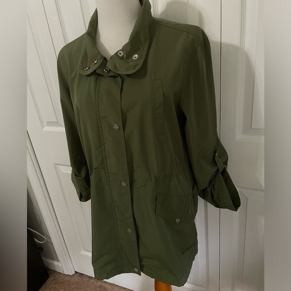 Sanctuary Women’s Green Anorak Utility Jacket Adjustable‎ sleeve size Medium - Picture 4 of 16